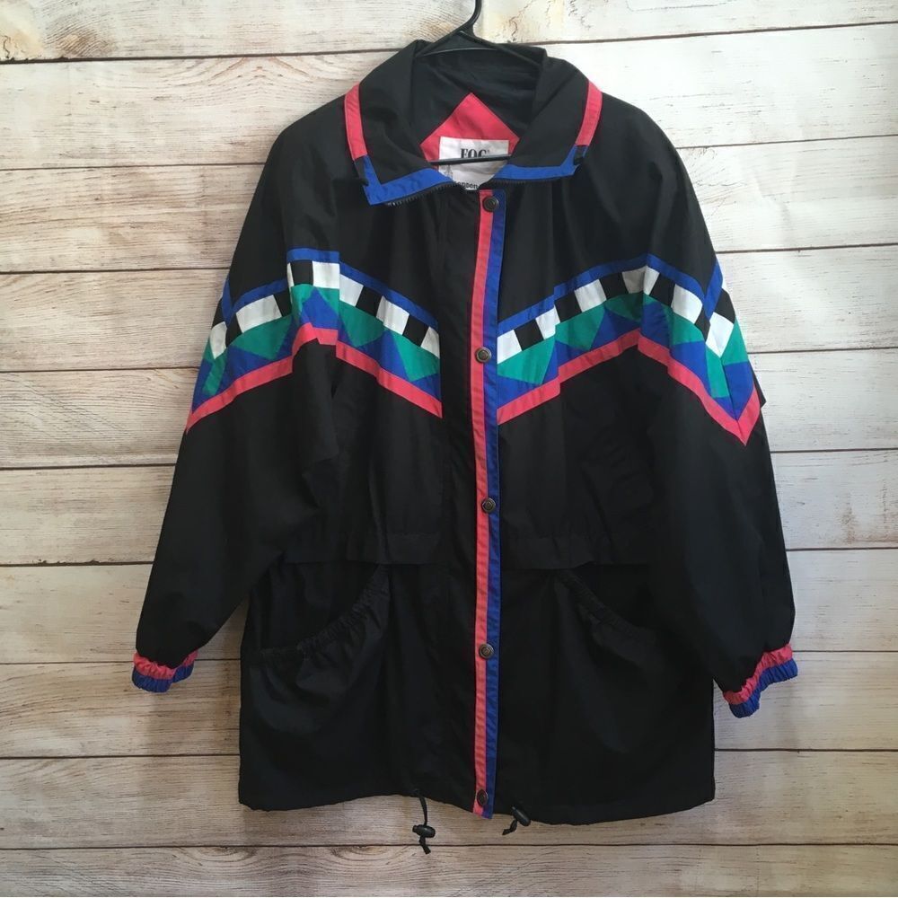 VINTAGE LONDON FOG RETRO DESIGN HIP-LENGTH WINDBREAKER